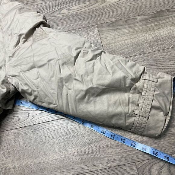 Eddie Bauer Goose Down Winter Jacket Trenchcoat Womens Medium Petite Reversible - Picture 16 of 16